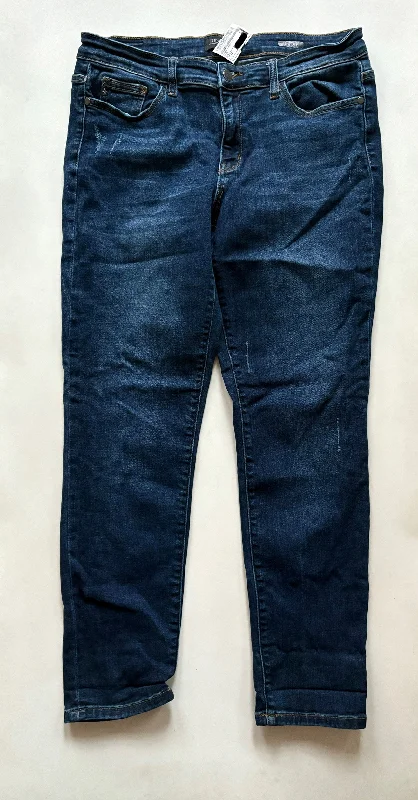 Minimal Comfort Jeans Straight By Judy Blue In Blue, Size: 12