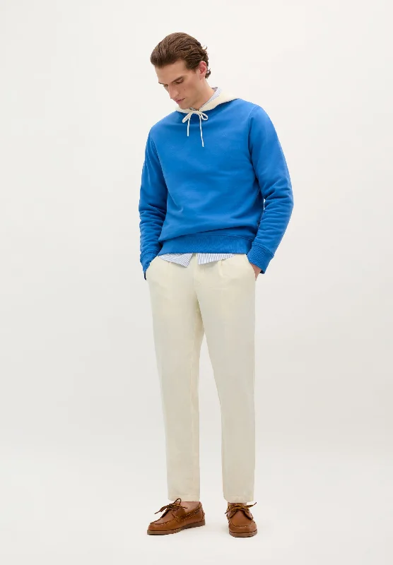 Feminine Charm BASIC SWEATSHIRT WITH EMBROIDERED SKULL