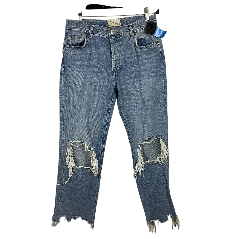 Body Design Jeans Wide Leg By We The Free In Blue Denim, Size: 2 (26)