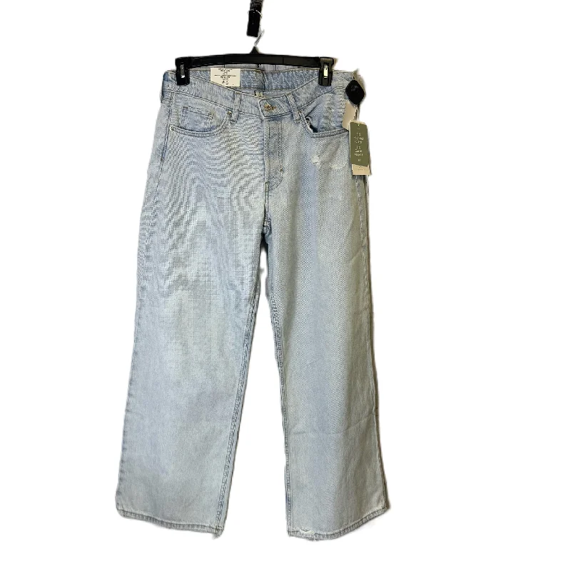 Breezy Comfort Jeans Wide Leg By H&m In Blue Denim, Size: 8