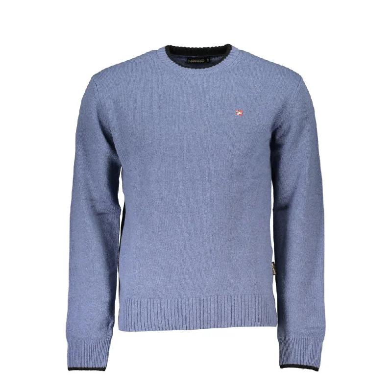 British Style Napapijri  Crew Neck Embroide Men's Sweater