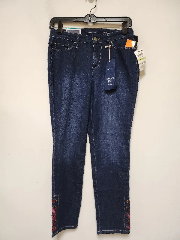 Nightclub Style Jeans Skinny By Charter Club In Blue Denim, Size: 4p