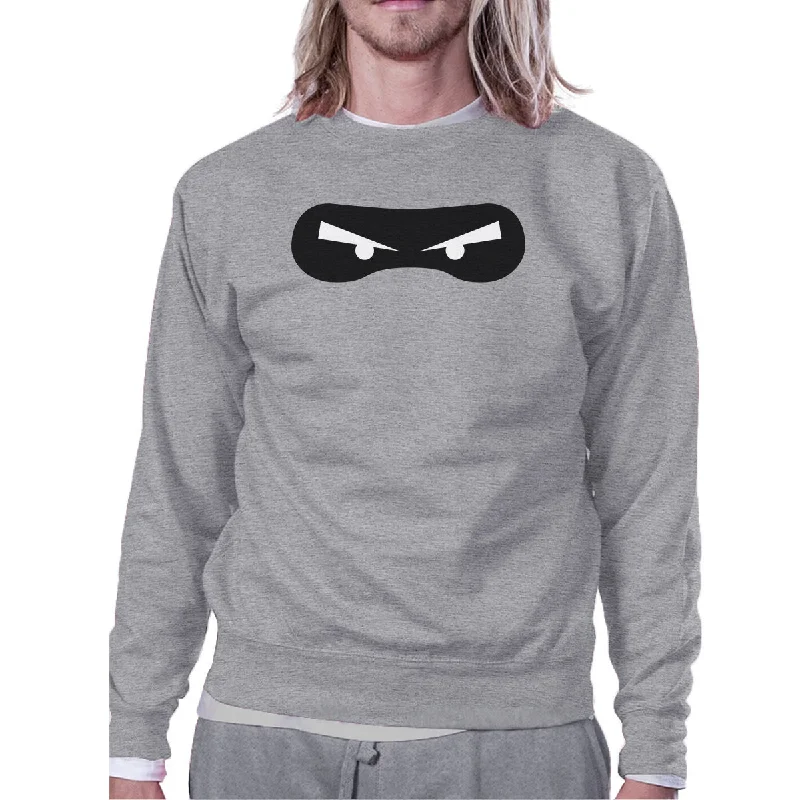Cozy Fashions Ninja Eyes Grey SweatShirt