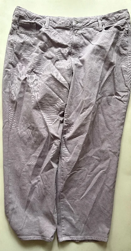 Effortless Comfort Jeans Straight By Old Navy In Purple, Size: 22