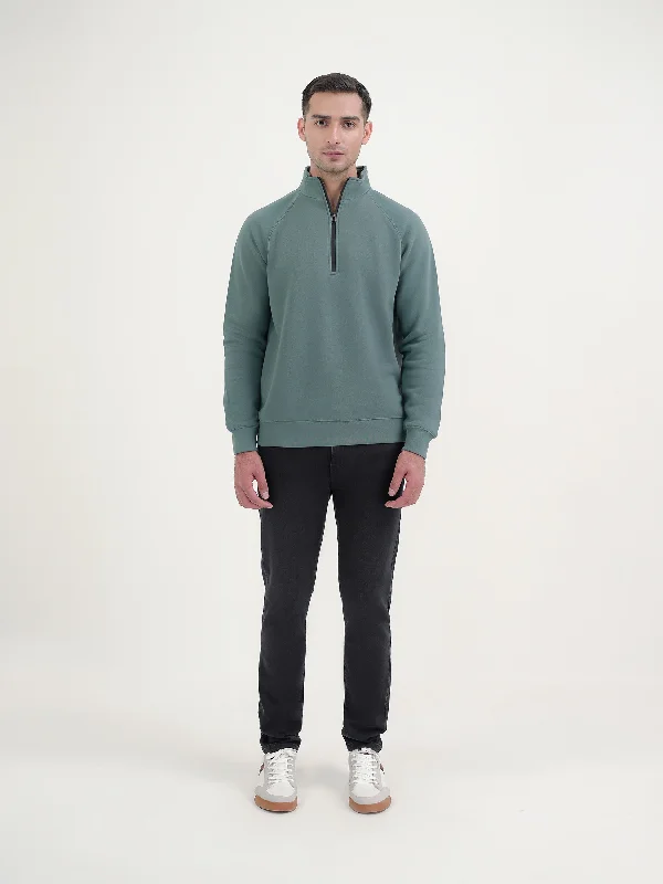 Minimal Style "CALGARY" Casual Mock Neck Sweatshirt