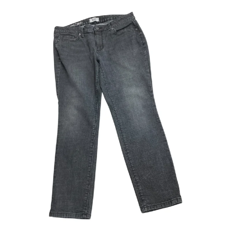 Easy Chic Wear Jeans Skinny By Sonoma In Grey Denim, Size: 14