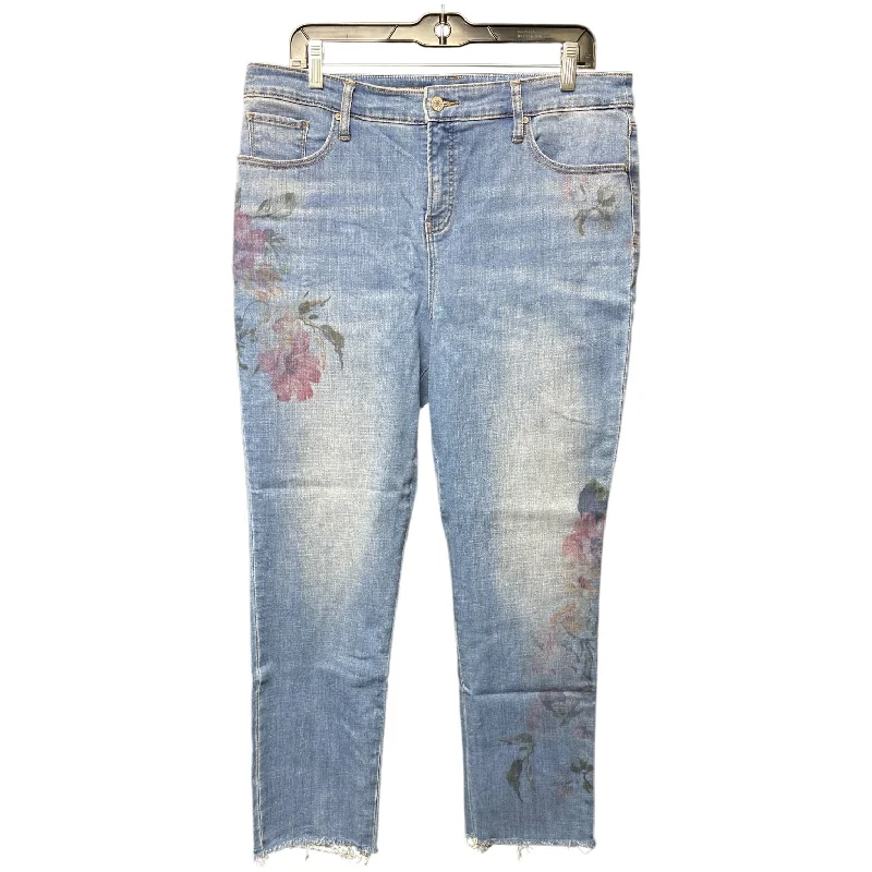Bright Colors Jeans Straight By Chicos In Blue Denim, Size: 12