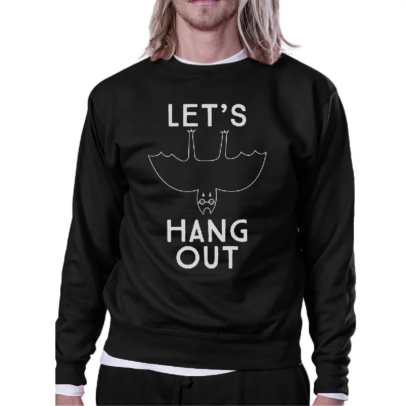 Relaxed Dresses Let's Hang Out Bat Black Sweatshirt