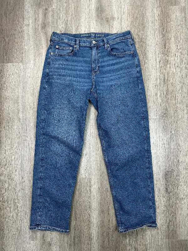 Sports Cool Jeans Straight By American Eagle In Blue Denim, Size: 12