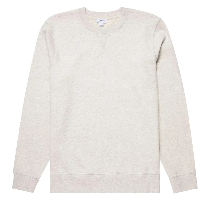 Girl Style Sunspel Loopback Sweatshirt Archive White Melange