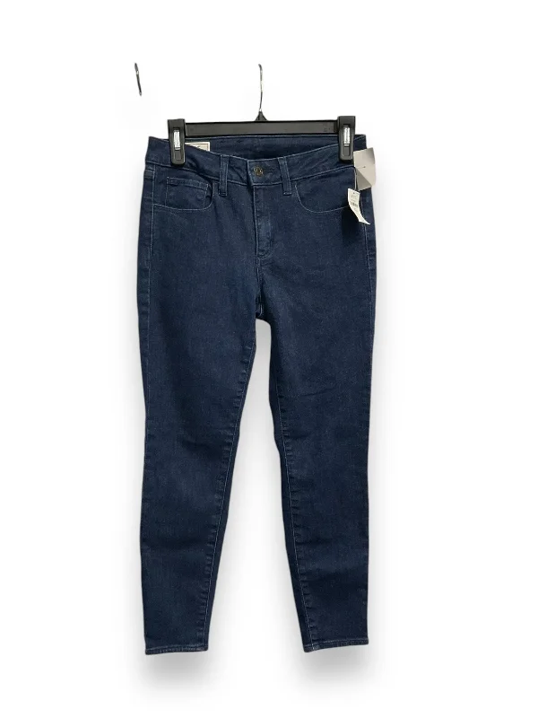 French Style Jeans Skinny By Gap In Blue Denim, Size: 4