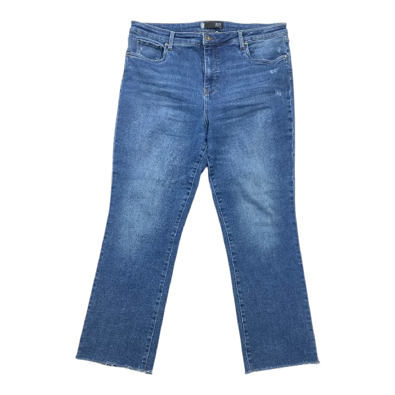 Celebrity Picks Jeans Straight By Kut In Blue Denim, Size: 16