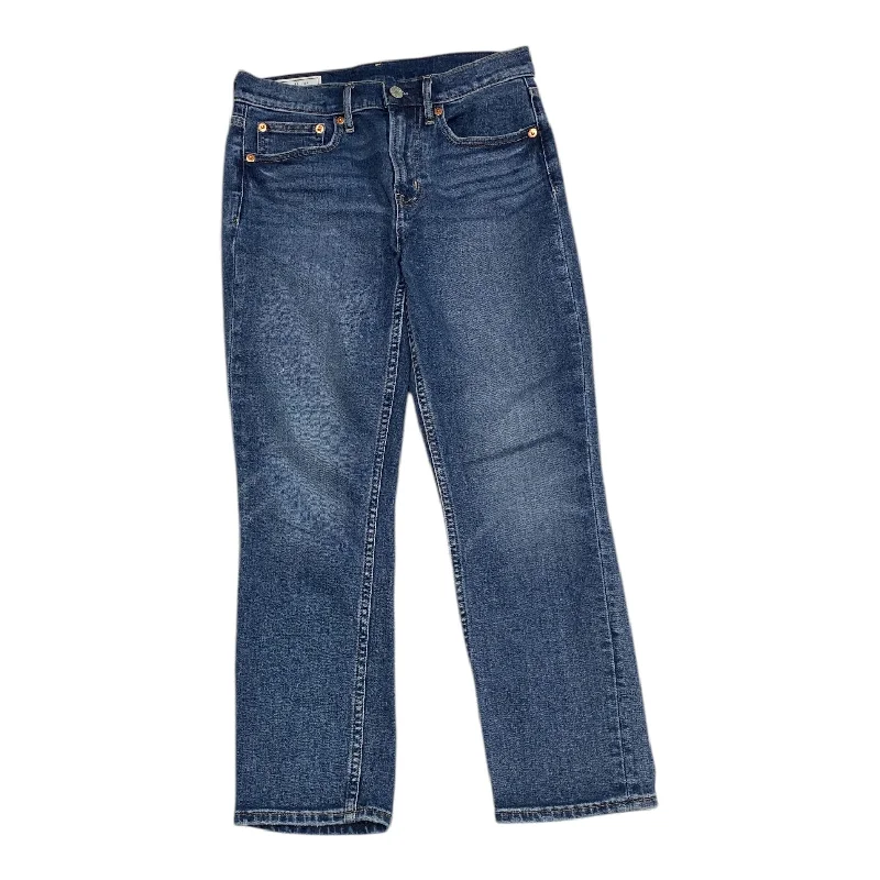 Unique Fashion Jeans Skinny By Gap In Blue Denim, Size: 2