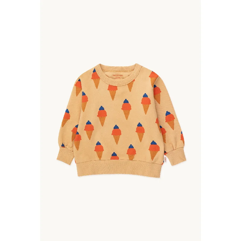 Slim Fit TINYCOTTONS Ice Cream Sweatshirt Almond