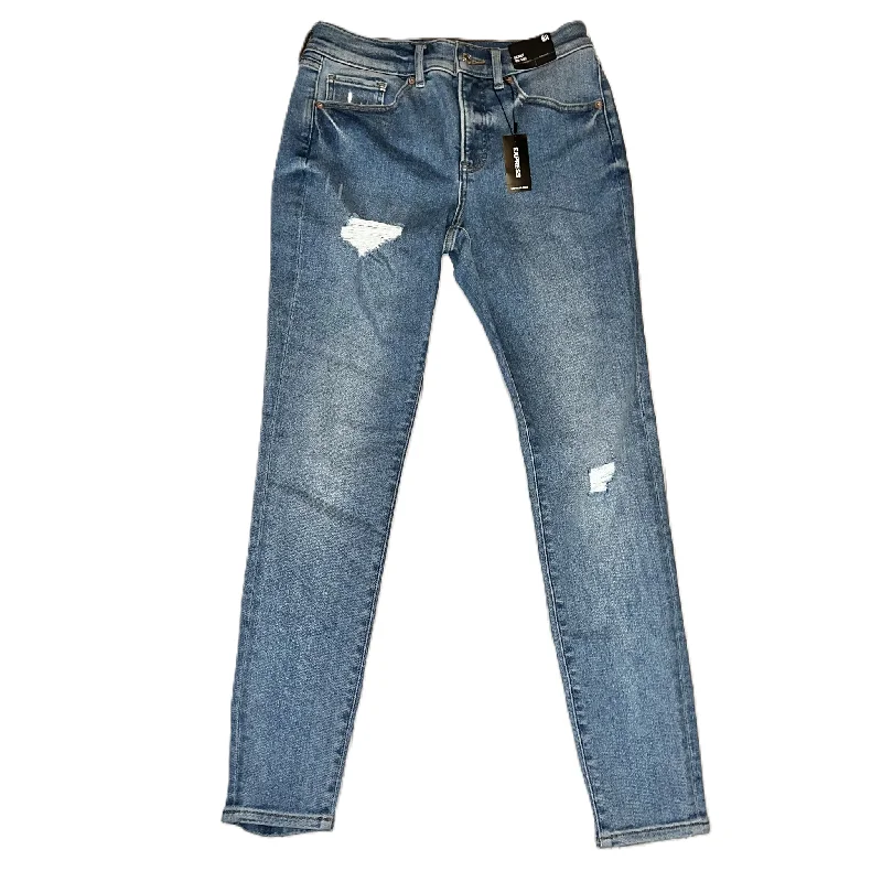 Wearable At Home Or Out Jeans Skinny By Express In Blue Denim, Size: 6