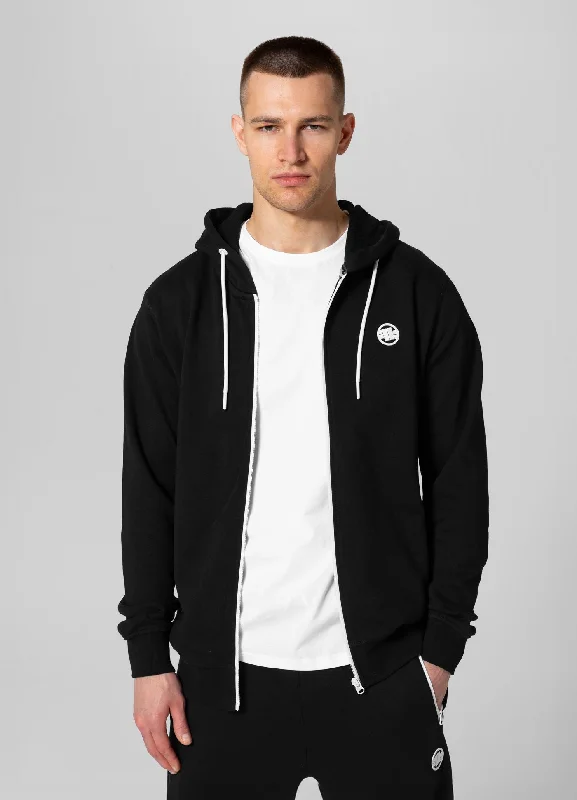 Stylish Casuals Men's Zip-up hoodie Terry Small Logo
