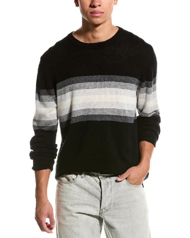 Light And Breathable Brodie Cashmere Wool & Cashmere-Blend Blake Stripe Jumper