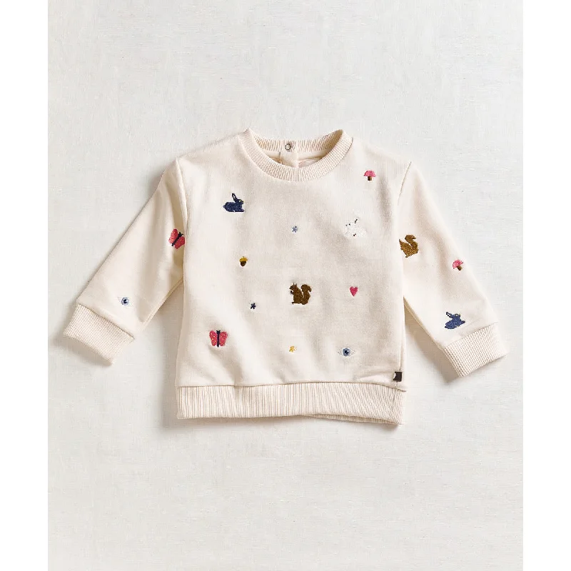 Sports Design Oeuf Embroidered Sweatshirt Indigo