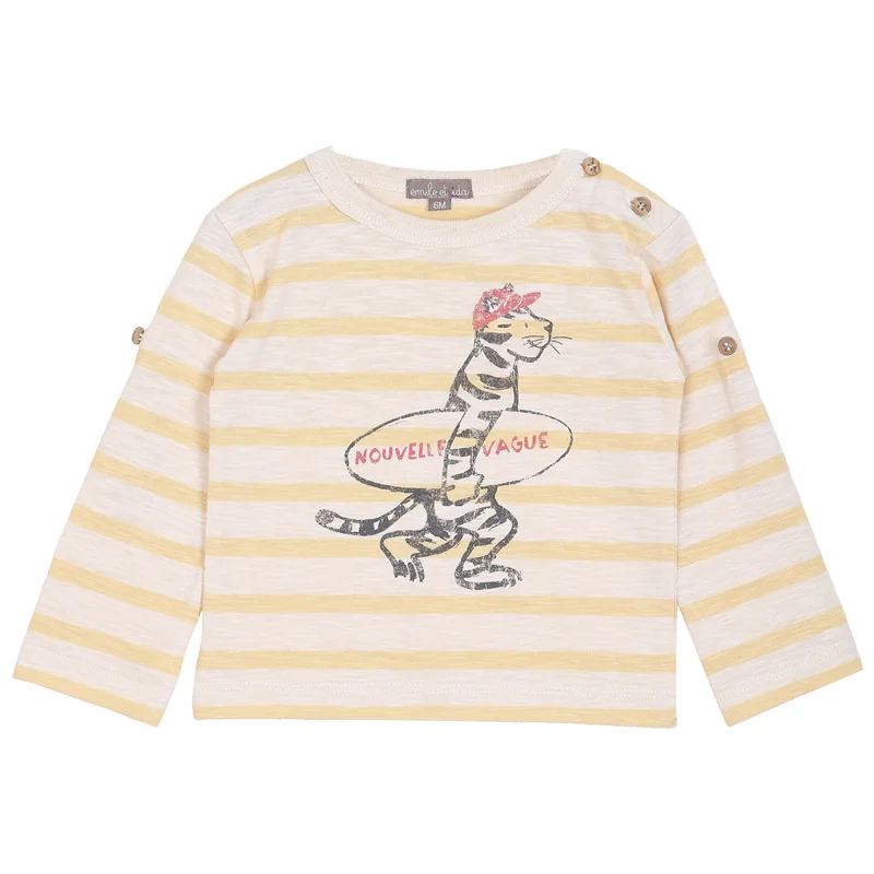 Comfortable Fashion Looks Emile et Ida Sweatshirt Raye Vanille