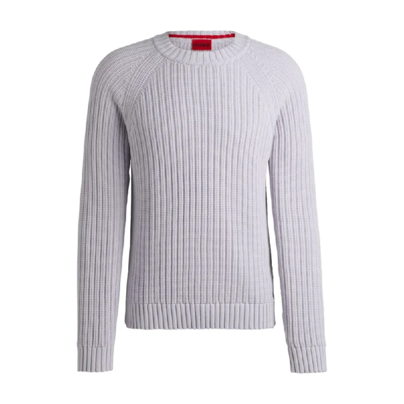Comfortable Sweaters Regular-fit sweater in ribbed cotton