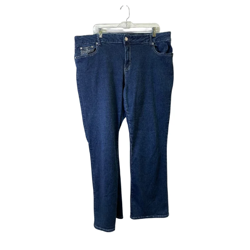 Soft Feel Jeans Boot Cut By Apt 9 In Blue, Size:20