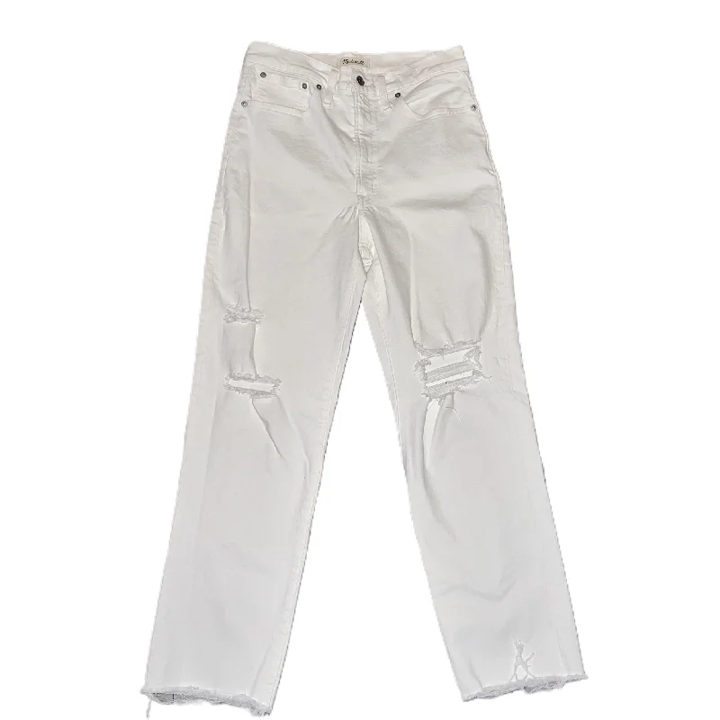Noble And Elegant Jeans Straight By Madewell In White, Size: 6