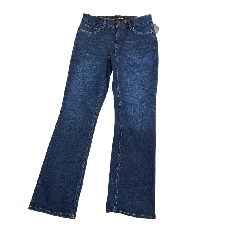 Bottom And Versatile Jeans Boot Cut By Liz Claiborne In Blue Denim, Size: 8