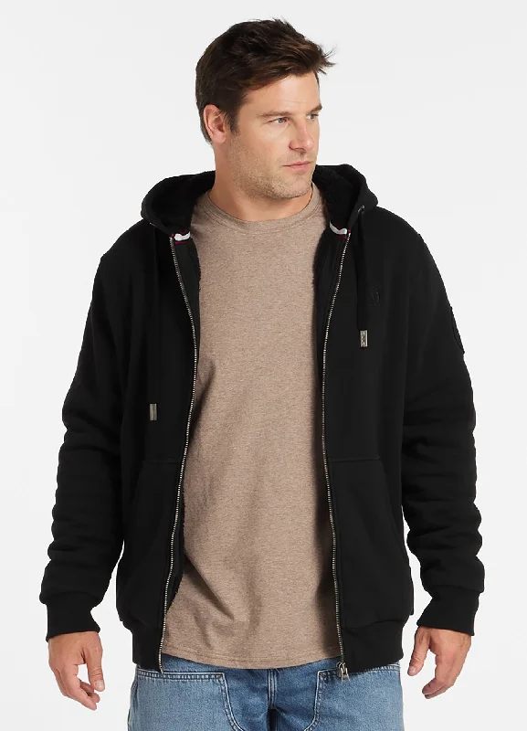 Breezy Outfits Men's Zip-up hoodie Sherpa Ruffin II