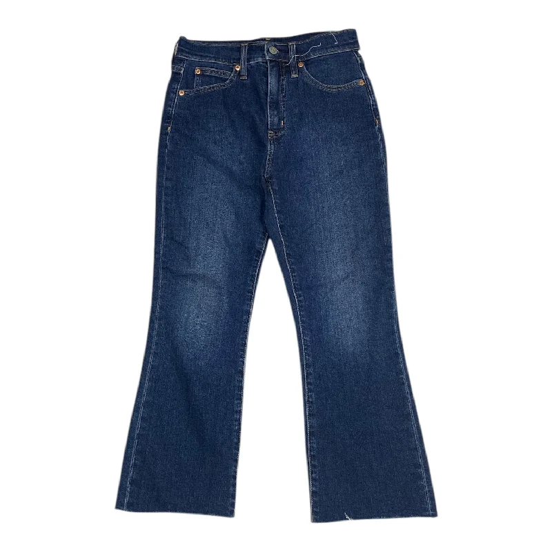Simple Design Jeans Straight By Gap In Blue Denim, Size: 2