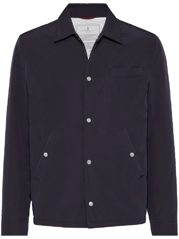 Weekend Comfort Wear Brunello Cucinelli Men's Jackets blue