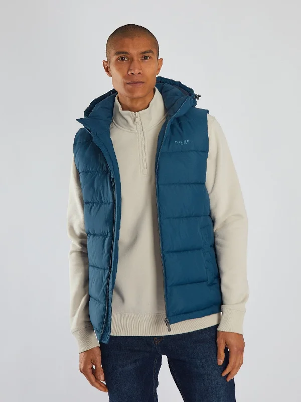 Cozy Shirts Tate Gilet Midnight Teal