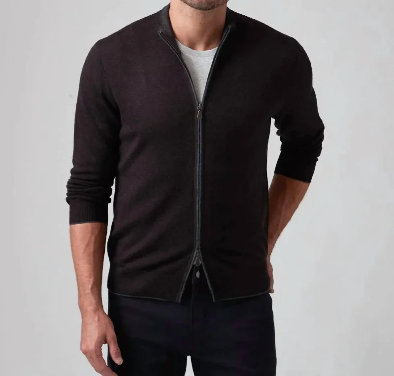 Weekend Comfort The Matteo Jacket In Espresso
