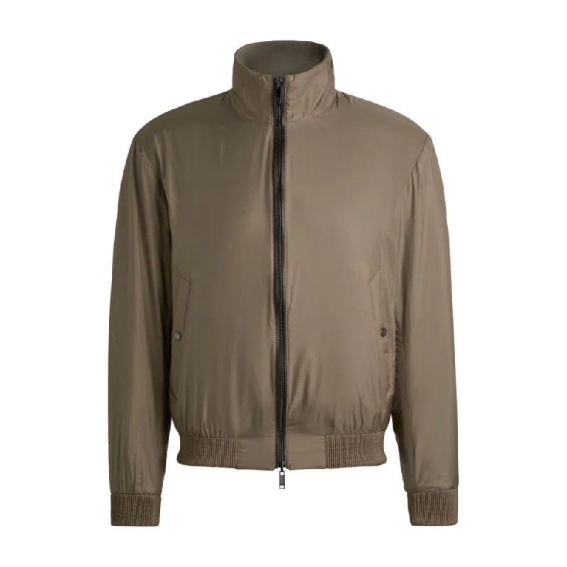 Casual Chic Wear Reversible blouson jacket with water-repellent finish