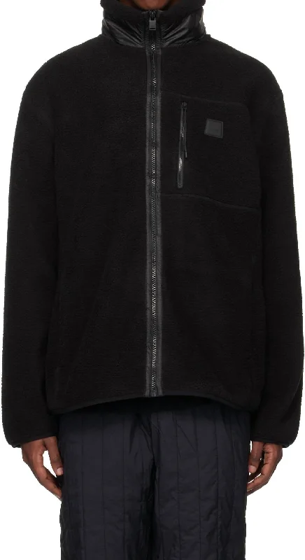Breathable Style Yermo Fleece Jacket T1 In Black