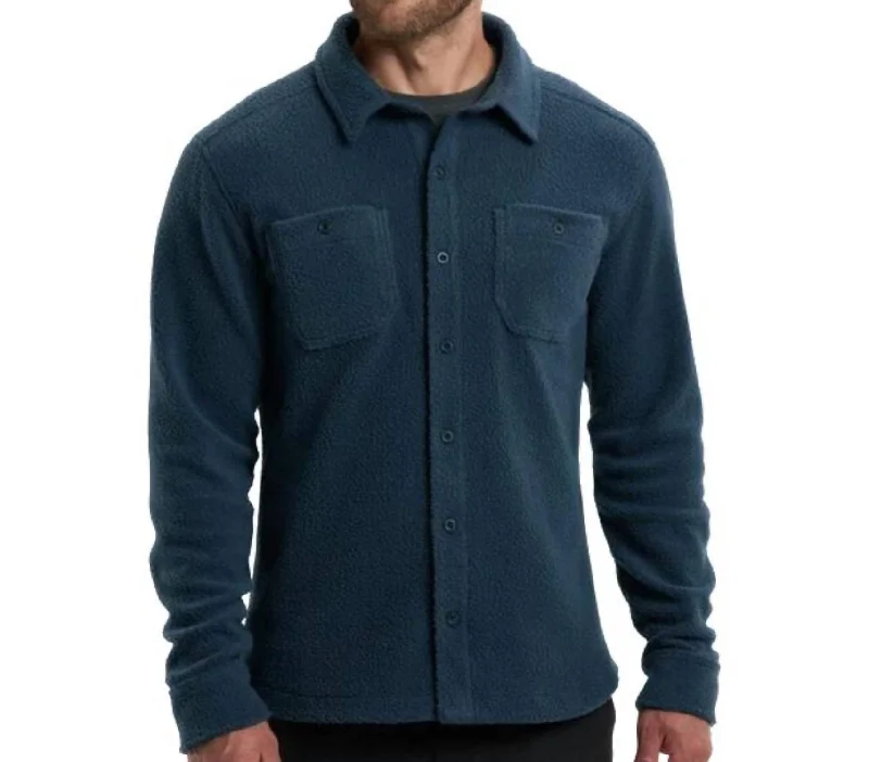 Soft Comfort Nomad Fleece Overshirt In Lakewood