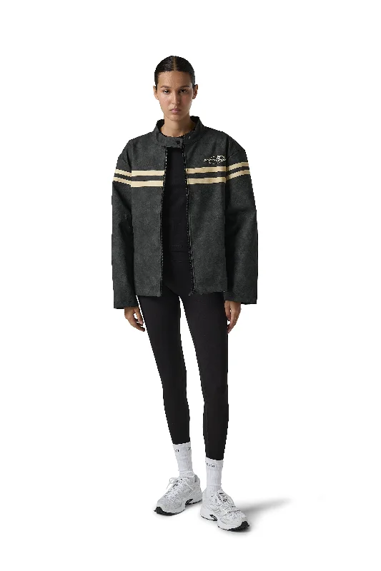 Soft Style Grandpa Vegan Biker Jacket
