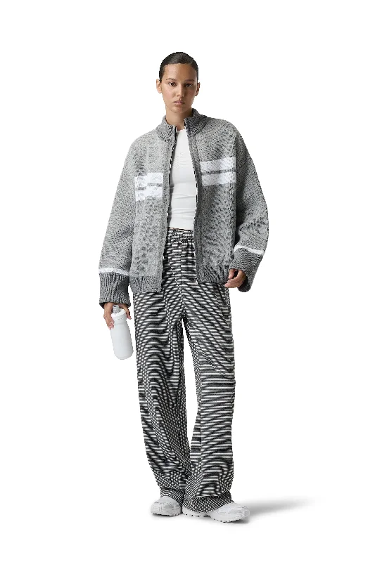 Cozy Apparel Muffle Knit Zip Up Cardigan