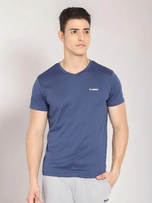 Floral Prints Amero V Neck Half Sleeve Solid Regular fit Polyester T-shirt for Men Comfortable Breathable Fabric Stretchable for Everyday Use Ideal for Yoga Training Gym Running or Performance Floral Prints Amero V Neck Half Sleeve Solid Regular fit Polyester T-shirt for Men Comfortable Breathable Fabric Stretchable for Everyday Use Ideal for Yoga Training Gym Running or Performance