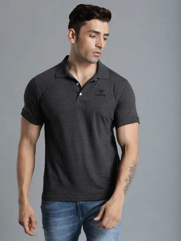 Feminine Charm Ascon Polo Neck Cotton Rich Half Sleeve Solid Regular fit Cottonpoly T-shirt for Men Comfortable soft Breathable Fabric Stretchable for Everyday Use Ideal for Casual wear and officewear