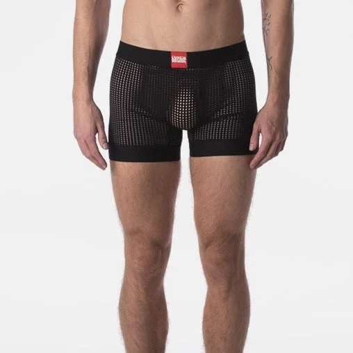 Comfy Dress Barcode Berlin Rupo 5" mesh short black