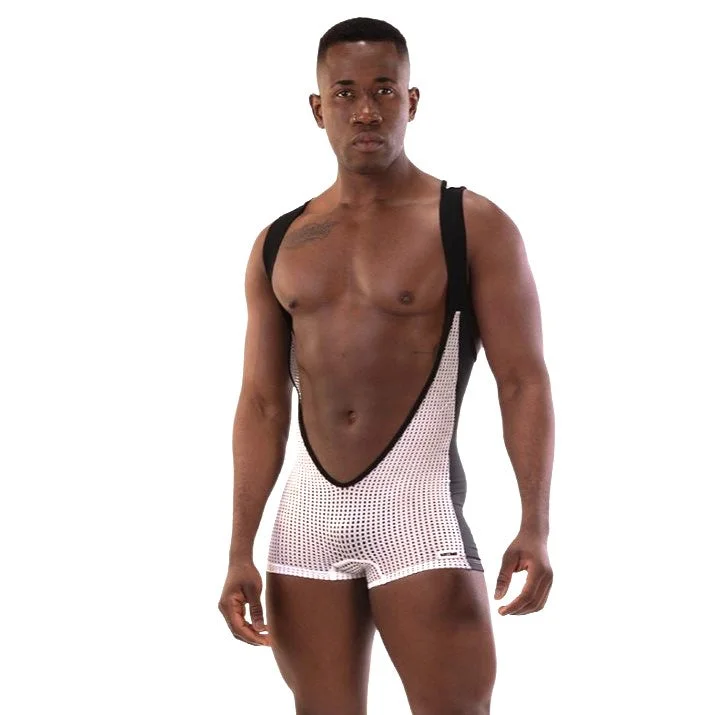 Trendy Dresses Barcode Berlin Sanke mesh singlet white