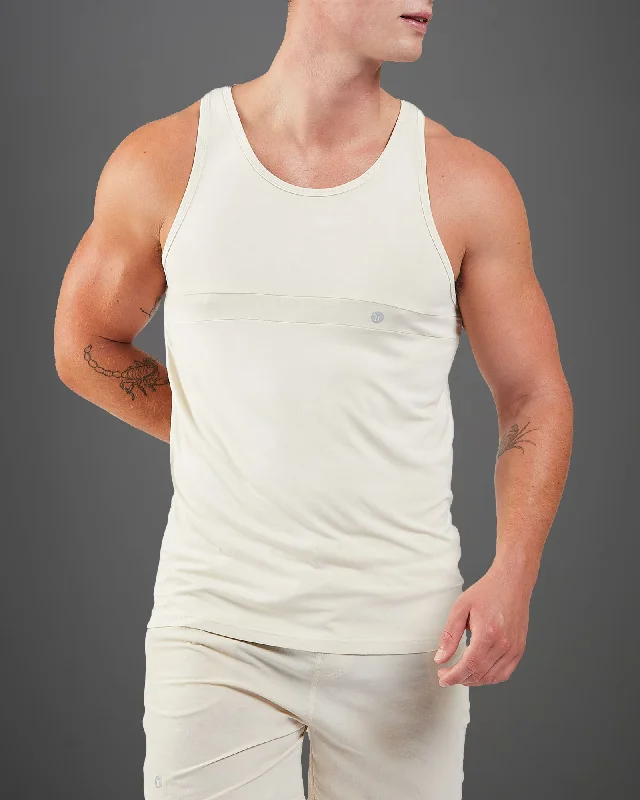 Personalized Outfit Game Bamboo Tank - Parchment