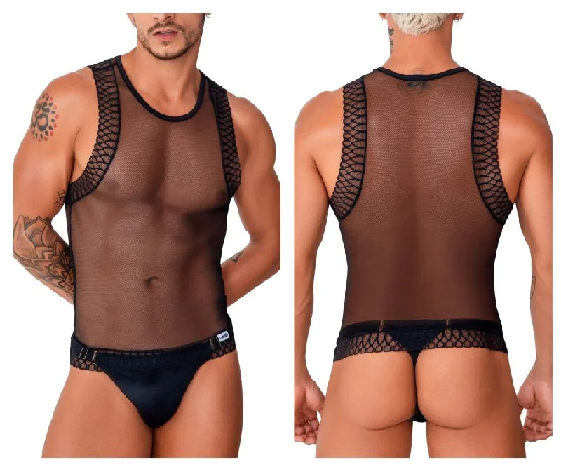 All-Day Style CandyMan 99758 Mesh Tank Top Color Black