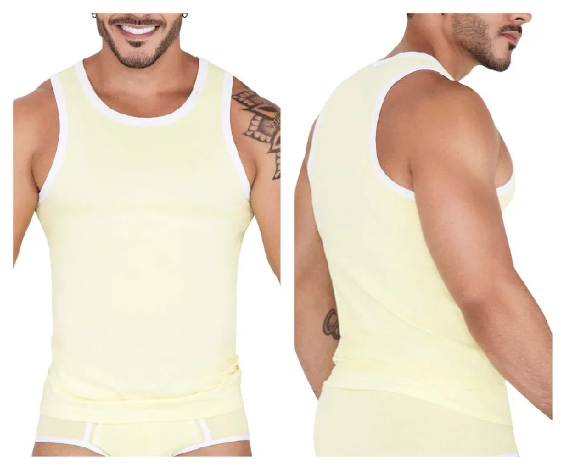 Breezy Comfort Clever 1510 Tethis Tank Top Color Yellow