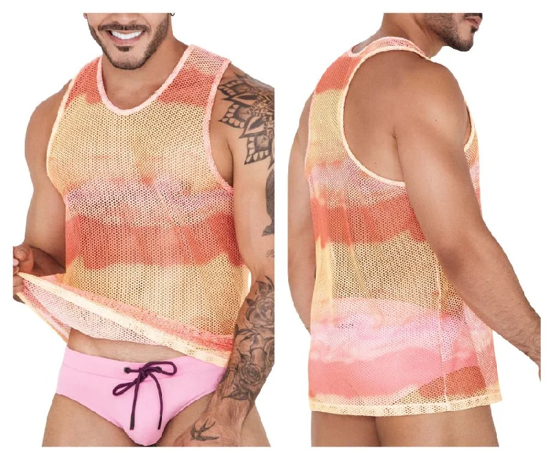 Cozy Fashion Clever 1521 Adriatic Tank Top Color Yellow