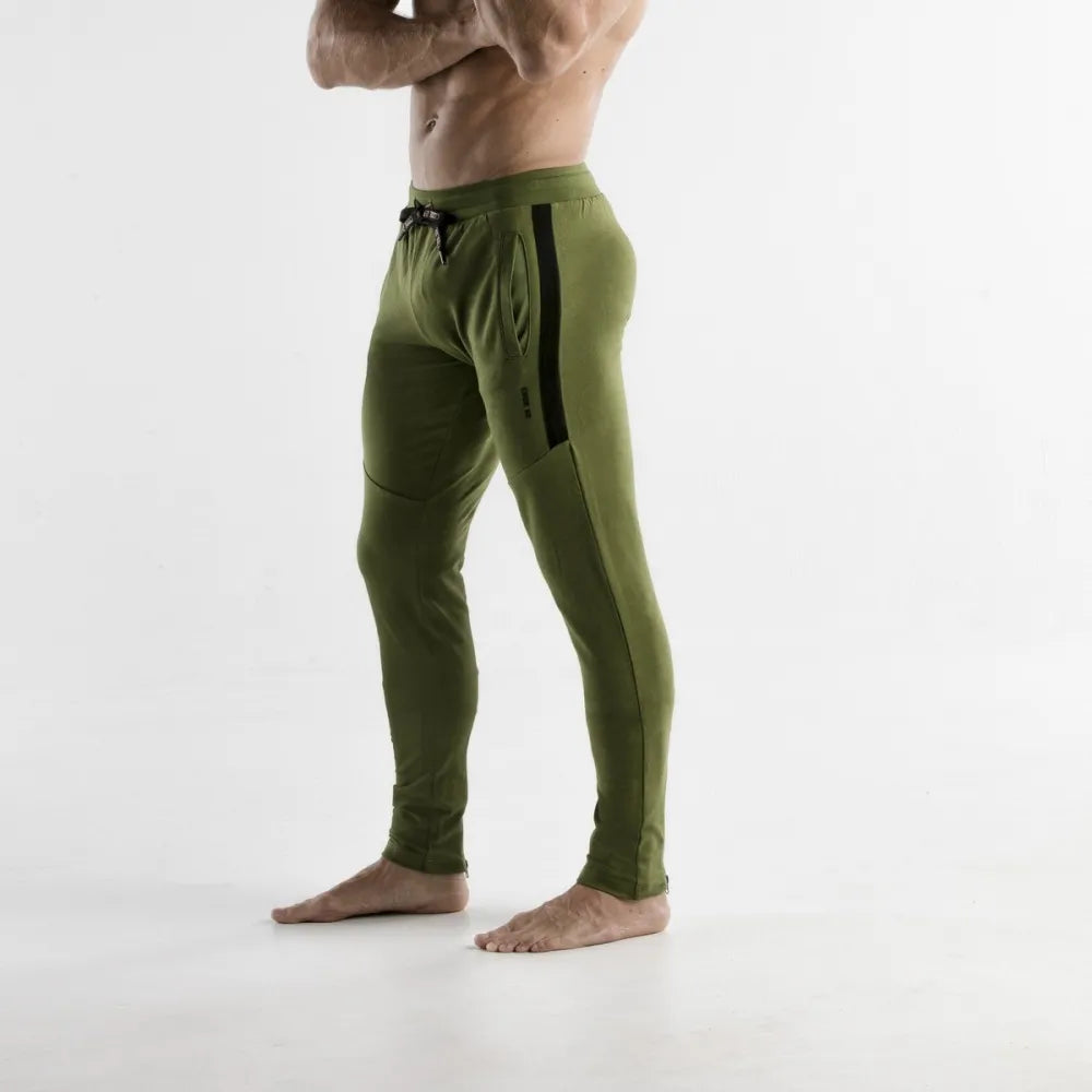 Trendy Comfort Wear Code 22 Core slim-fit cotton jogger 9805 khaki green