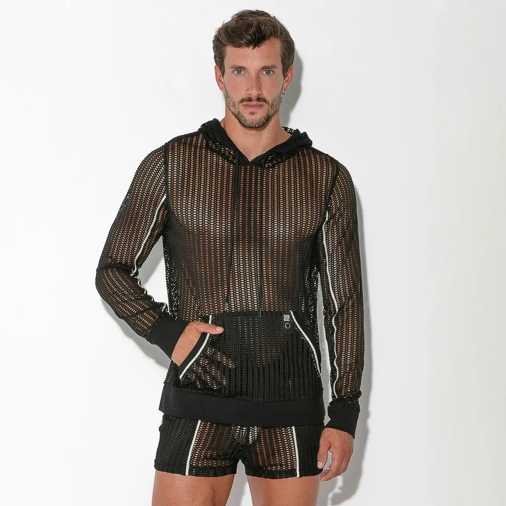 Classic Comfort Code 22 Crochet hoodie 9626 black
