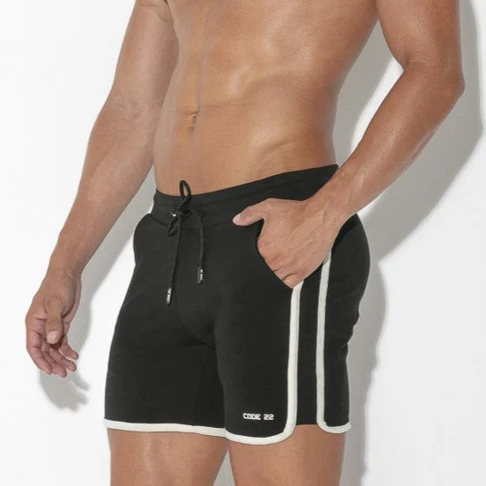 Effortless Looks Code 22 Focus 6" slim-fit cotton short 9817 black