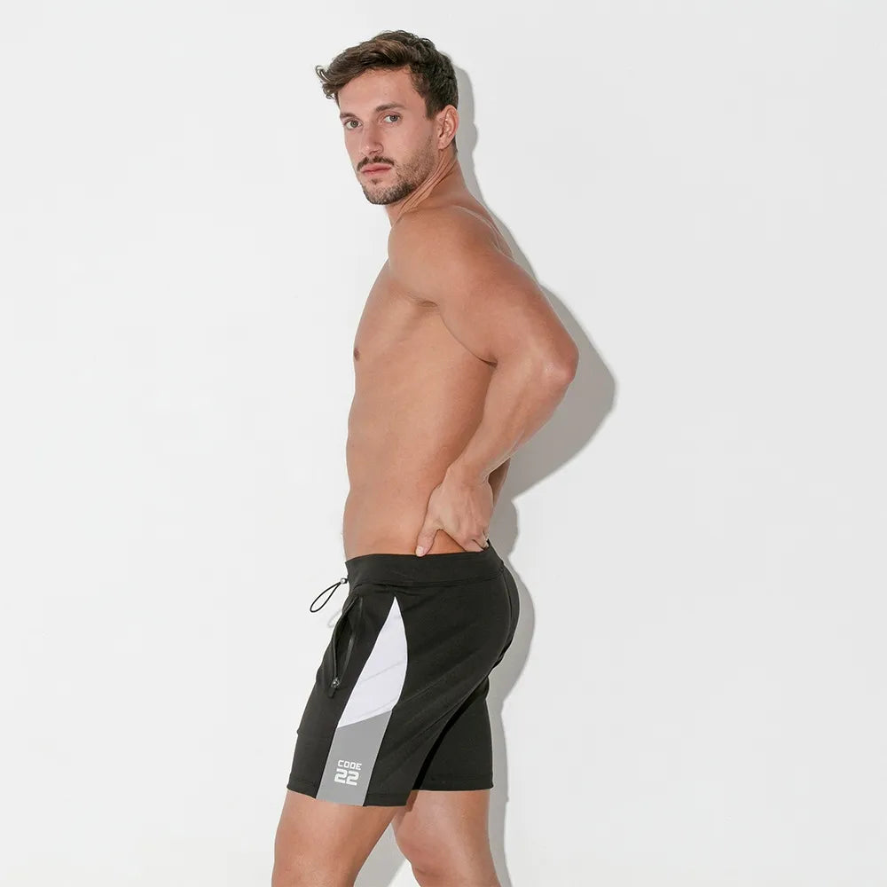 Cool Summer Code 22 Rush 5" short w/zipper pockets 9923 black