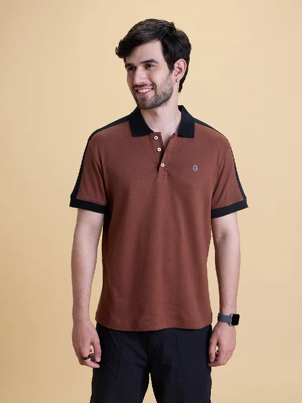 Modern Chic Color Block Regular Fit Polo- Anti Odour